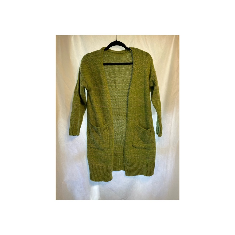 Green cardigan